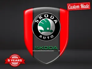 Skoda Autocollants Bombés Universel Qualité Pro Supérieure
